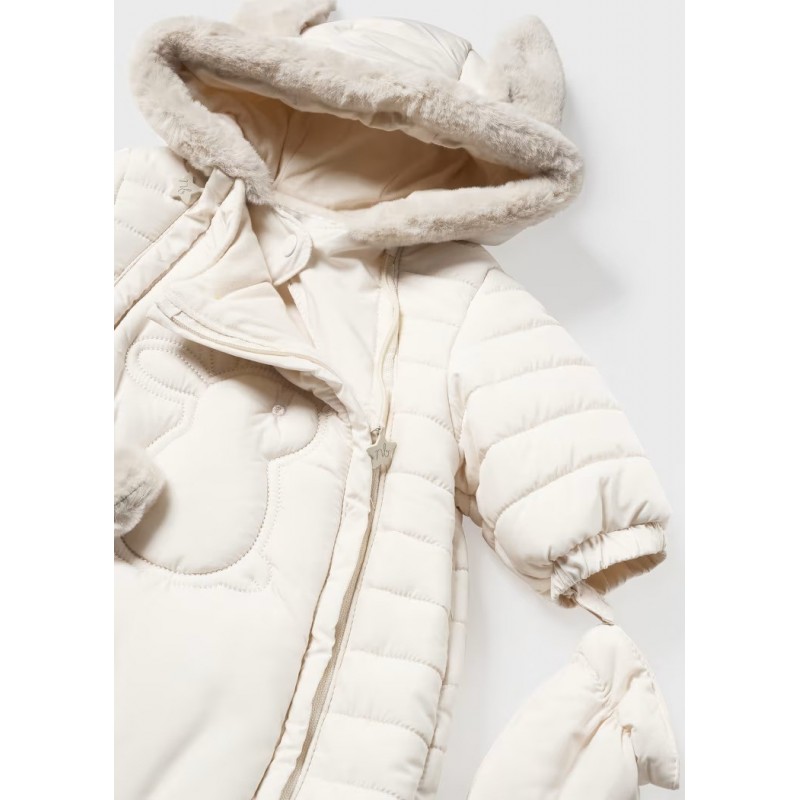 Mayoral Βρεφική Φορμα Εξόδου Με Μανίκια Και Γκέτες Από Μικροϊνες Κεραμικό 14-02620-015