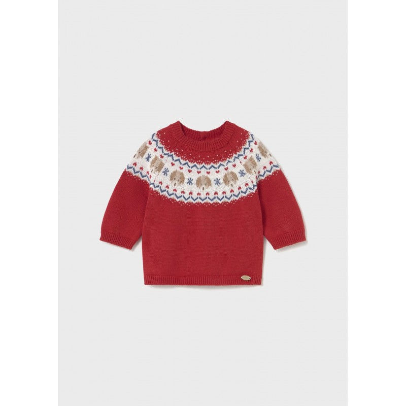 Mayoral Βρεφικό Πλεκτό Ζέρσεϋ Κερασί 15-02336-095