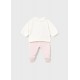 Mayoral Βρεφικό Σετ Φουτεράκι Και Παντελονάκι Με Κλειστό Πέλμα 2 τμχ Ροζ Μπεμπέ 15-02555-059