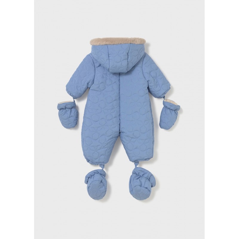 Mayoral Βρεφική Φορμα Εξόδου Με Γκέτες-Μανίκια Και Παπουτσάκια Από Μικροϊνες Σιέλ 15-02615-054