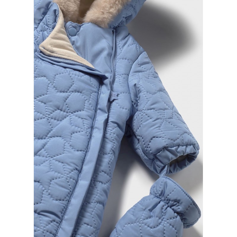 Mayoral Βρεφική Φορμα Εξόδου Με Γκέτες-Μανίκια Και Παπουτσάκια Από Μικροϊνες Σιέλ 15-02615-054