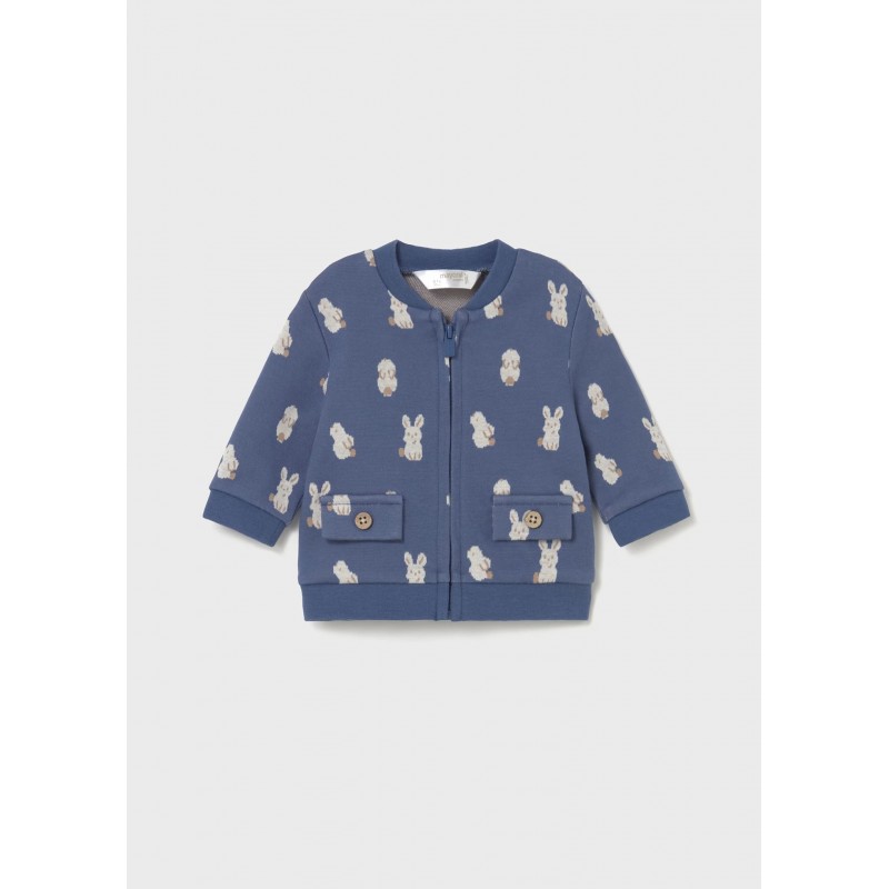 Mayoral Βρεφικό Σετ Μακρυμάνικο Μπλουζάκι, Ζακέτα Και Μακρύ Παντελονάκι 3 τμχ Μπλε Ανοιχτό 15-02622-027