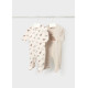Mayoral Βρεφικό Σετ Ολόσωμα Μακρυμάνικα Βελουτέ Φορμάκια Interlock Με Κλειστό Πέλμα 2 τμχ Trigo Vigore 16-02767-089