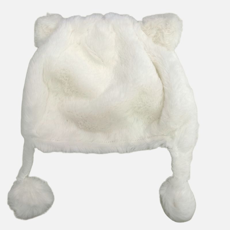 Mayoral Βρεφικό Γούνινο Σκουφάκι Με Αυτάκια Εκρού Για 12 Μηνών 18-09908-015