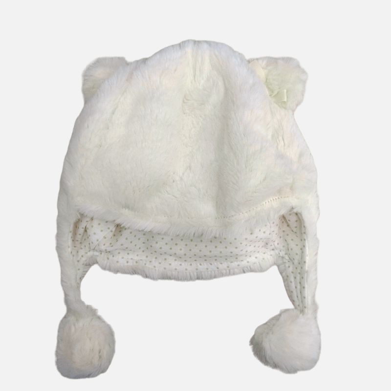 Mayoral Βρεφικό Γούνινο Σκουφάκι Με Αυτάκια Εκρού Για 12 Μηνών 18-09908-015