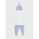 Mayoral Βρεφικό Σετ Κλειστό Φορμάκι Με Σκουφάκι Layette Boy Γαλάζιο Σκούρο 24-01534-012