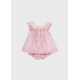 Mayoral Βρεφικό Φορεμα Κεντητό Με Εσώρουχο Layette Girl Κόκκινο-Ροζ 24-01827-037