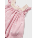 Mayoral Βρεφικό Φορεμα Κεντητό Με Εσώρουχο Layette Girl Κόκκινο-Ροζ 24-01827-037