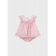 Mayoral Βρεφικό Φορεμα Κεντητό Με Εσώρουχο Layette Girl Κόκκινο-Ροζ 24-01827-037