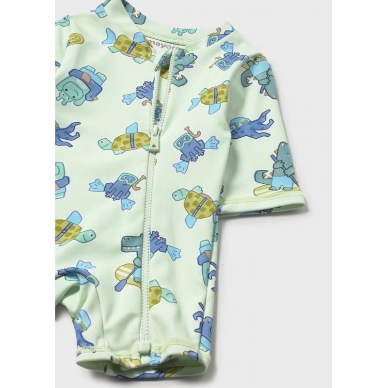 Mayoral Βρεφικό Σετ Ολόσωμο Μαγιό Φορμάκι Και Καπελάκι 2 τμχ Πράσινο 26-01620-038