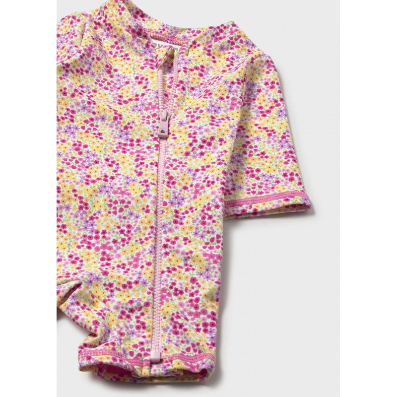 Mayoral Βρεφικό Σετ Ολόσωμο Μαγιό Φορμάκι Και Καπελάκι 2 τμχ Ροζ 26-01620-039