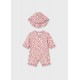 Mayoral Βρεφικό Σετ Ολόσωμο Μαγιό Φορμάκι Και Καπελάκι 2 τμχ Ροζ 26-01620-039