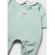 Mayoral Better Cotton Βρεφικό Σετ Αμπιγέ Μακρυμάνικα Ολόσωμα Φορμάκια Με Κλειστό Πέλμα 2 τμχ Άκουα 26-01703-056
