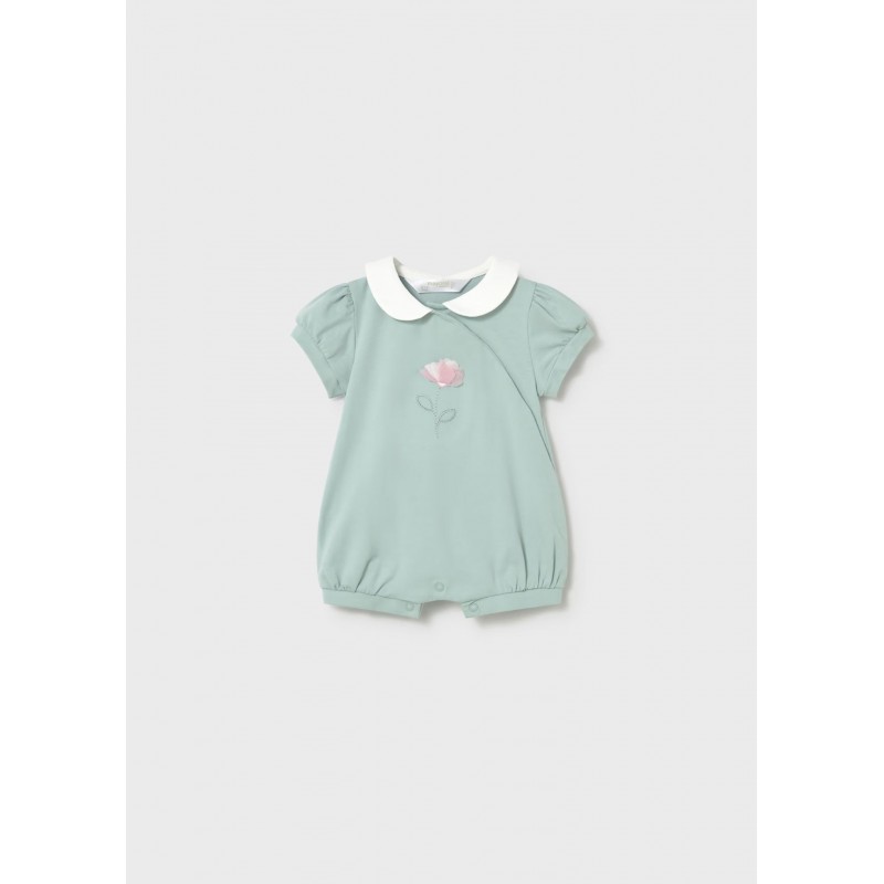 Mayoral Better Cotton Βρεφικό Σετ Αμπιγέ Κοντομάνικα Φορμάκια 2 τμχ Άκουα 26-01704-089