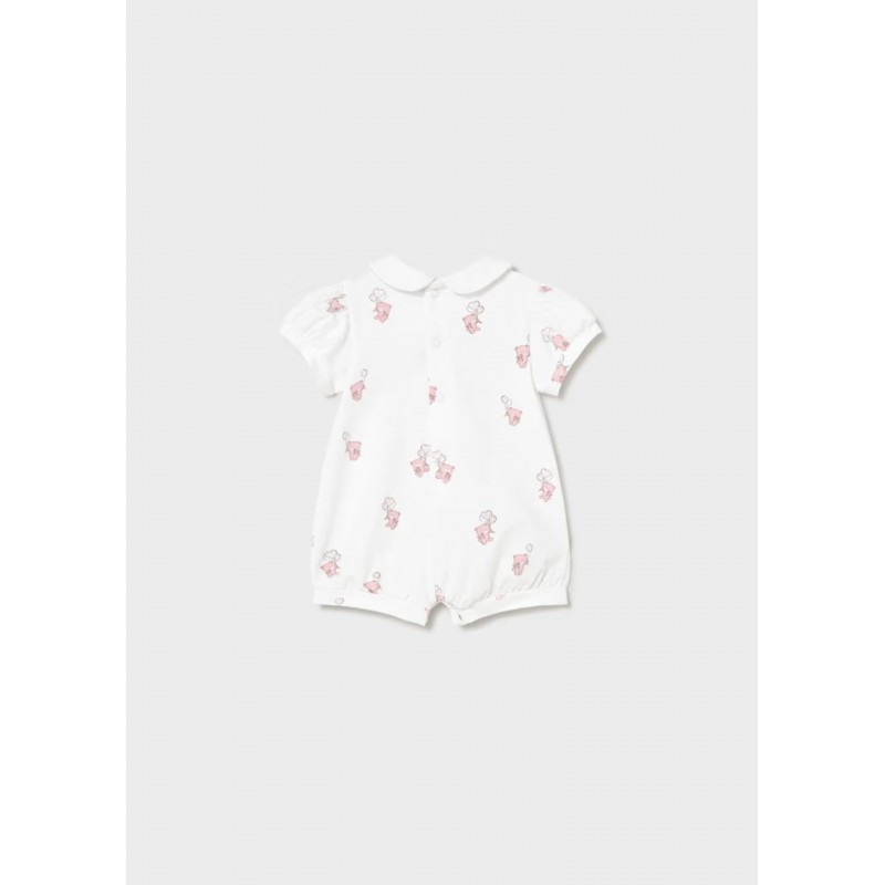 Mayoral Better Cotton Βρεφικό Σετ Αμπιγέ Κοντομάνικα Φορμάκια 2 τμχ Ροζ Μπεμπέ 26-01704-090
