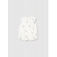 Mayoral Better Cotton Βρεφικό Κοντομάνικο Φορμάκι Εκρού 26-01707-087