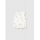 Mayoral Better Cotton Βρεφικό Κοντομάνικο Φορμάκι Εκρού 26-01707-087