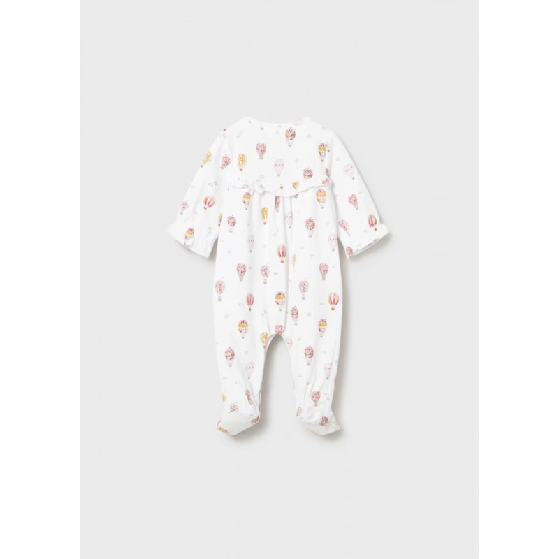 Mayoral Better Cotton Βρεφικό Σετ Μακρυμάνικα Ολόσωμα Φορμάκια Με Κλειστό Πέλμα 2 τμχ Κίτρινο 26-01708-067