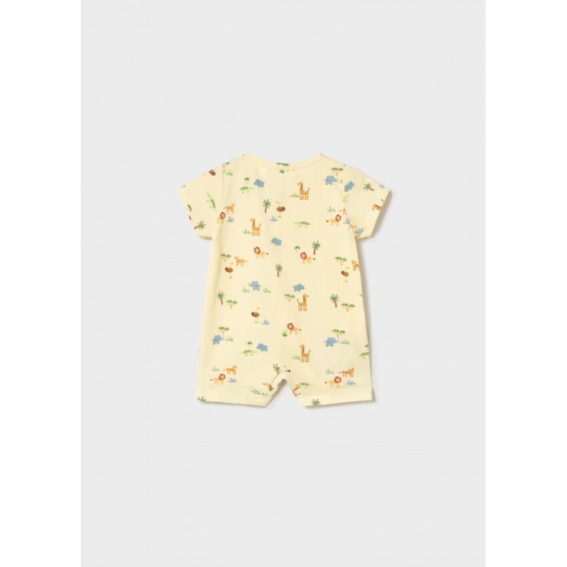 Mayoral Better Cotton Κοντομάνικο Φορμάκι Κίτρινο 26-01717-011