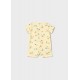 Mayoral Better Cotton Κοντομάνικο Φορμάκι Κίτρινο 26-01717-011