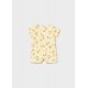 Mayoral Better Cotton Κοντομάνικο Φορμάκι Κίτρινο 26-01717-011