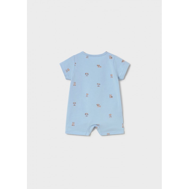 Mayoral Better Cotton Κοντομάνικο Φορμάκι Σιέλ 26-01717-012