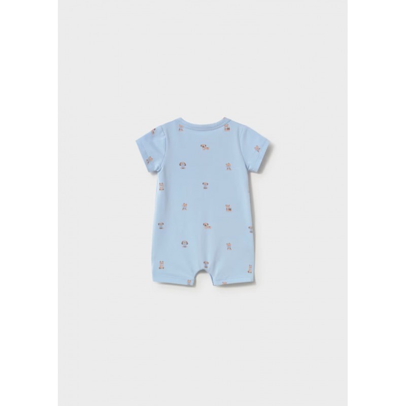 Mayoral Better Cotton Βρεφικό Σετ Κοντομάνικα Φορμάκια 2 τμχ Σιέλ 26-01719-075