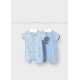 Mayoral Better Cotton Βρεφικό Σετ Κοντομάνικα Φορμάκια 2 τμχ Σιέλ 26-01719-075