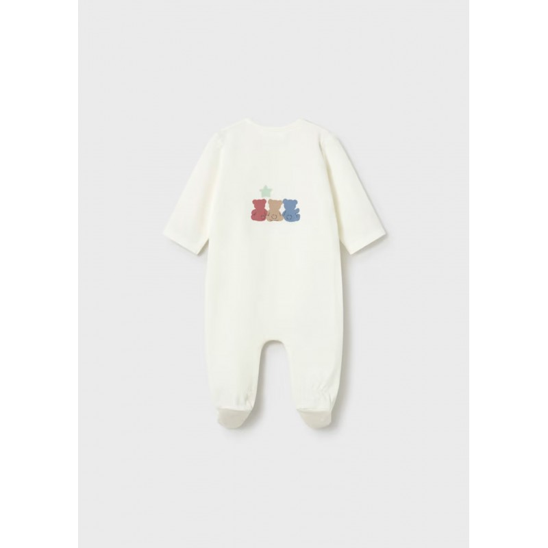 Mayoral Better Cotton Βρεφικό Σετ Μακρυμάνικα Ολόσωμα Φορμάκια Με Κλειστό Πέλμα 2 τμχ Κεραμικό 26-01720-078