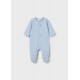 Mayoral Better Cotton Βρεφικό Σετ Μακρυμάνικα Ολόσωμα Φορμάκια Με Κλειστό Πέλμα 2 τμχ Σιέλ 26-01720-079