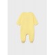 Mayoral Better Cotton Βρεφικό Σετ Μακρυμάνικα Ολόσωμα Φορμάκια Με Κλειστό Πέλμα 2 τμχ Κίτρινο 26-01720-080