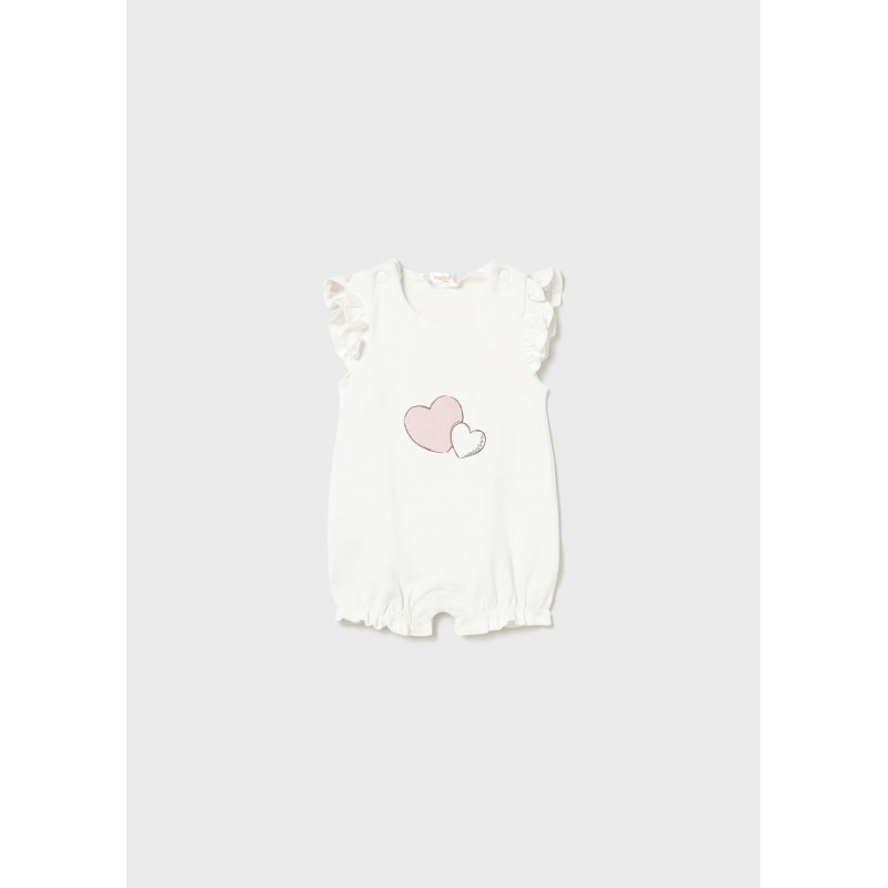 Mayoral Better Cotton Βρεφικό Σετ Κοντομάνικα Φορμάκια 3 τμχ Ροζ Μπεμπέ 26-01731-011