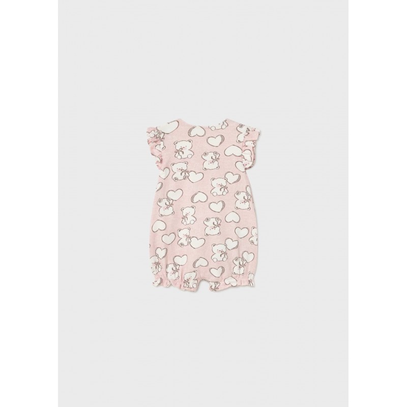 Mayoral Better Cotton Βρεφικό Σετ Κοντομάνικα Φορμάκια 3 τμχ Ροζ Μπεμπέ 26-01731-011