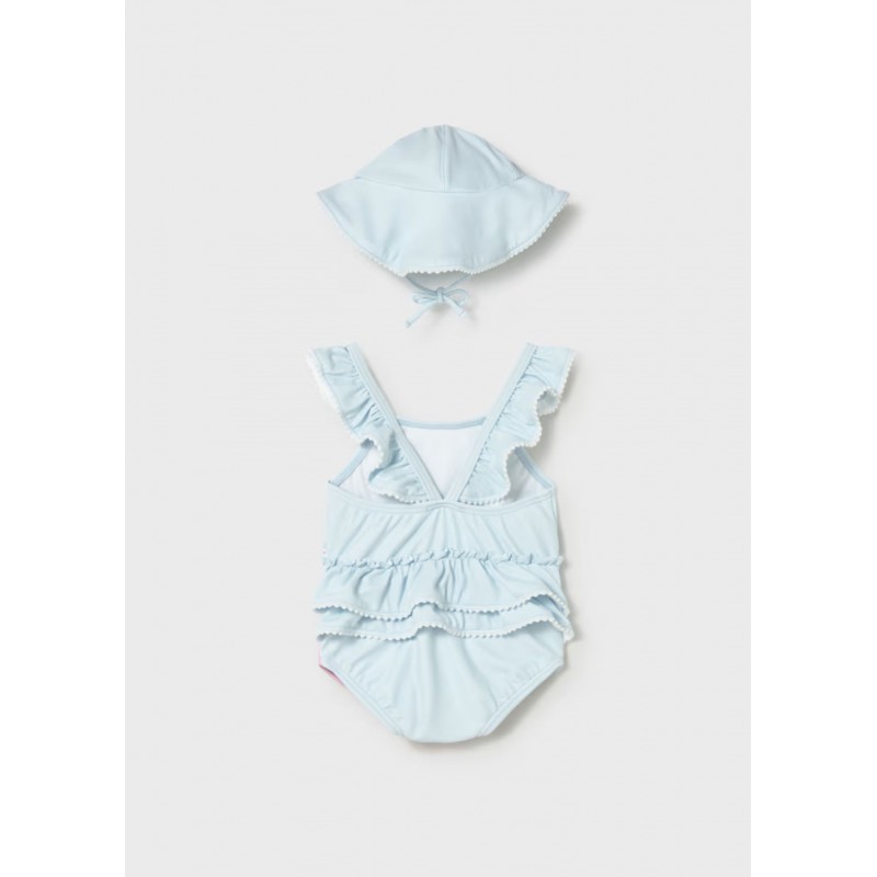 Mayoral Βρεφικό Σετ Ολόσωμο Μαγιό Και Καπελάκι 2 τμχ Χαβάη 26-01737-082