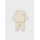 Mayoral Ecofriends Βρεφικό Σετ Φουτεράκι Και Παντελονάκι 2 τμχ Αμύγδαλο 26-01898-069