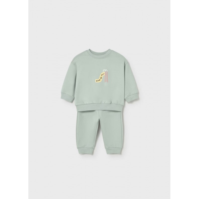 Mayoral Ecofriends Βρεφικό Σετ Φουτεράκι Και Παντελονάκι 2 τμχ Μέντα 26-01898-070