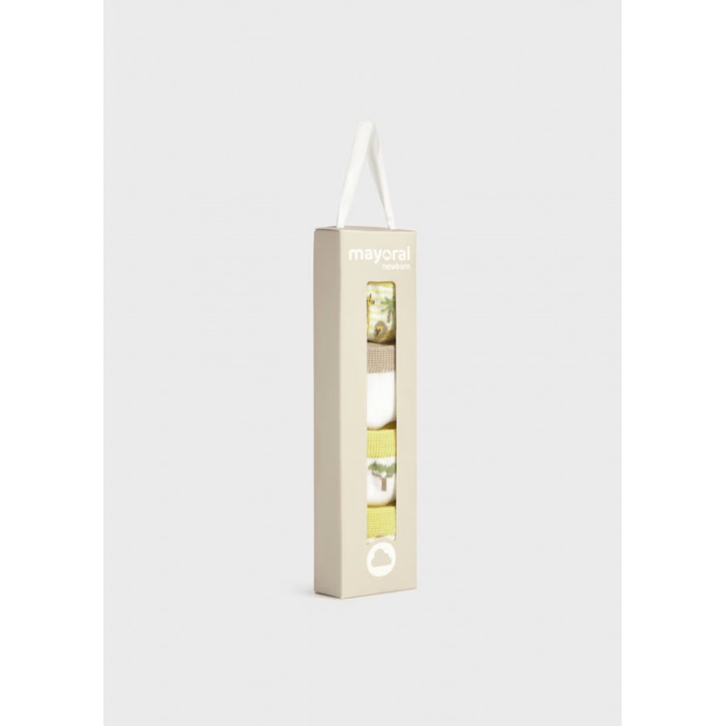 Mayoral Βρεφικά Σετ Καλτσάκια 4 τμχ Κίτρινο 26-09049-035