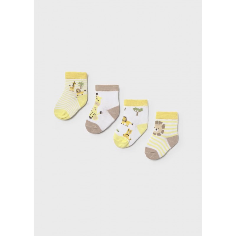 Mayoral Βρεφικά Σετ Καλτσάκια 4 τμχ Κίτρινο 26-09049-035