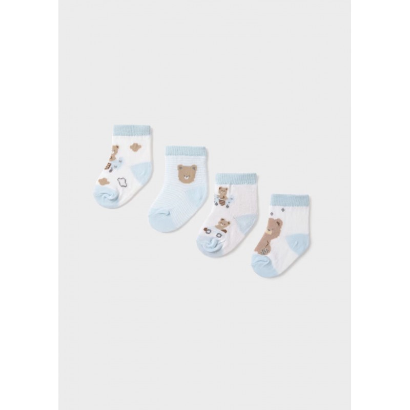 Mayoral Βρεφικά Σετ Καλτσάκια 4 τμχ Σιέλ 26-09049-037