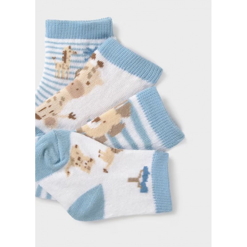 Mayoral Βρεφικά Σετ Καλτσάκια 4 τμχ Μπλε 26-09049-040