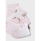 Mayoral Βρεφικά Σετ Καλτσάκια 4 τμχ Ροζ Μπεμπέ 26-09054-046