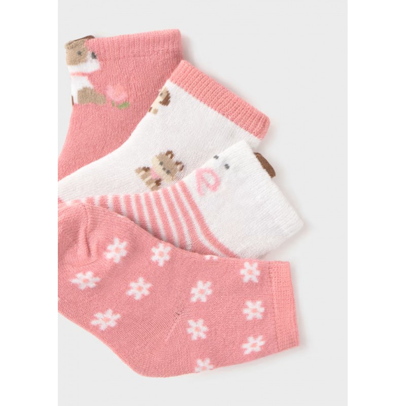 Mayoral Βρεφικά Σετ Καλτσάκια 4 τμχ Ροζέ 26-09054-049