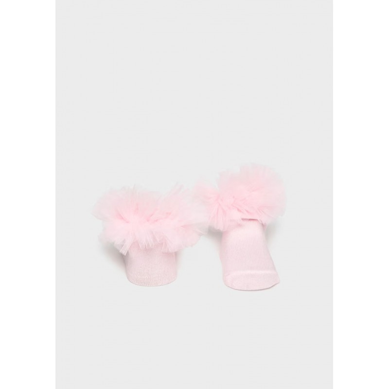 Mayoral Βρεφικό Σετ Κορδελίτσα Και Καλτσάκια 2 τμχ Ροζ Μπεμπέ 26-09055-036