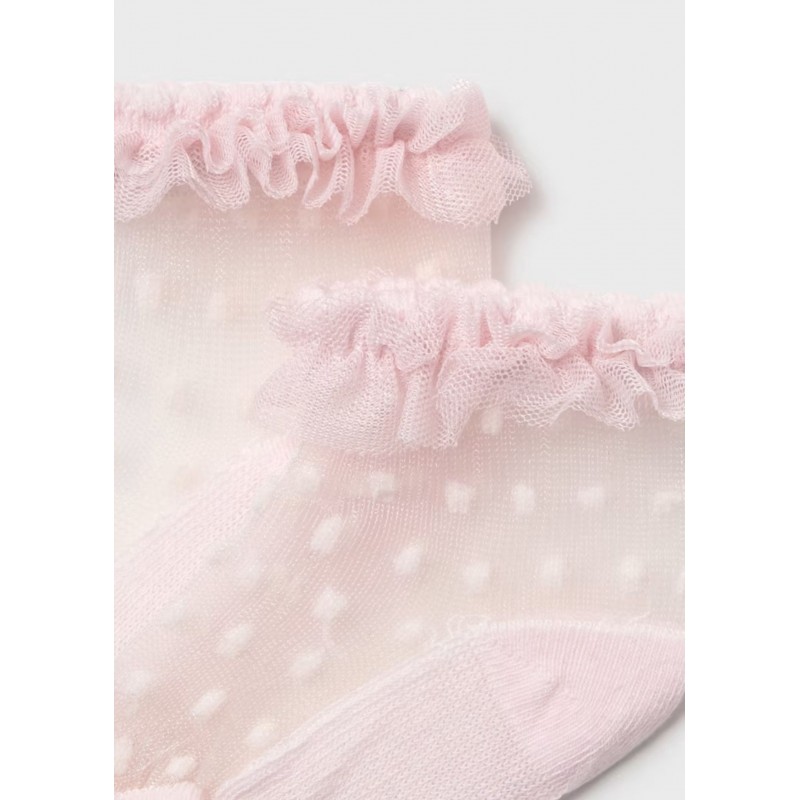 Mayoral Βρεφικά Καλτσάκια Plumeti Ροζ Μπεμπέ 26-09056-053