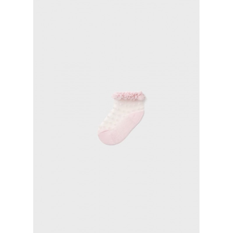 Mayoral Βρεφικά Καλτσάκια Plumeti Ροζ Μπεμπέ 26-09056-053