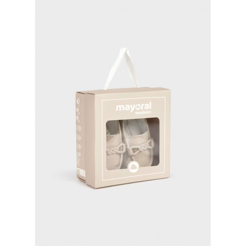 Mayoral Ecolife Βρεφικά Παπουτσάκια Μοκασίνια Μπεζ 26-09083-093