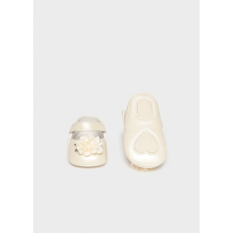 Mayoral Ecofriends Βρεφικές Μπαρέτες Με Λουλούδι Εκρού 26-09091-083