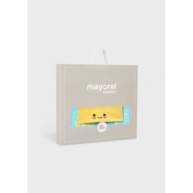 Mayoral Better Cotton Πόντσο Παραλίας Με Κουκούλα Για 0-18 Μηνών Χαβάη 26-09113-068