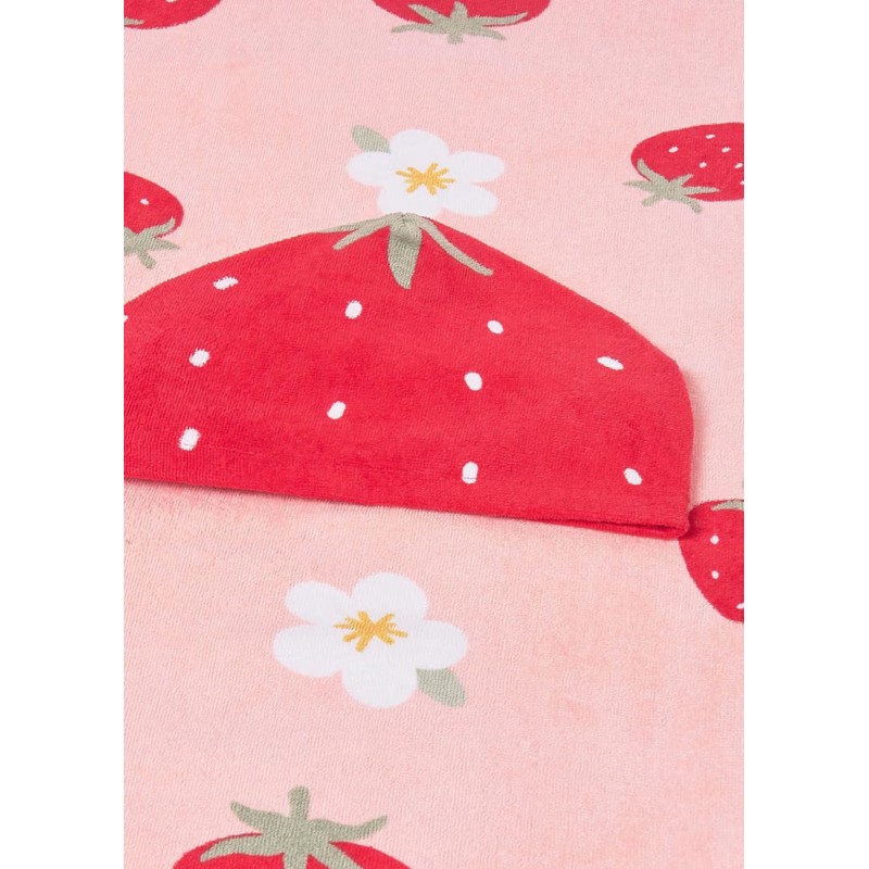 Mayoral Better Cotton Πόντσο Παραλίας Με Κουκούλα Για 0-18 Μηνών Κόκκινο 26-09113-069