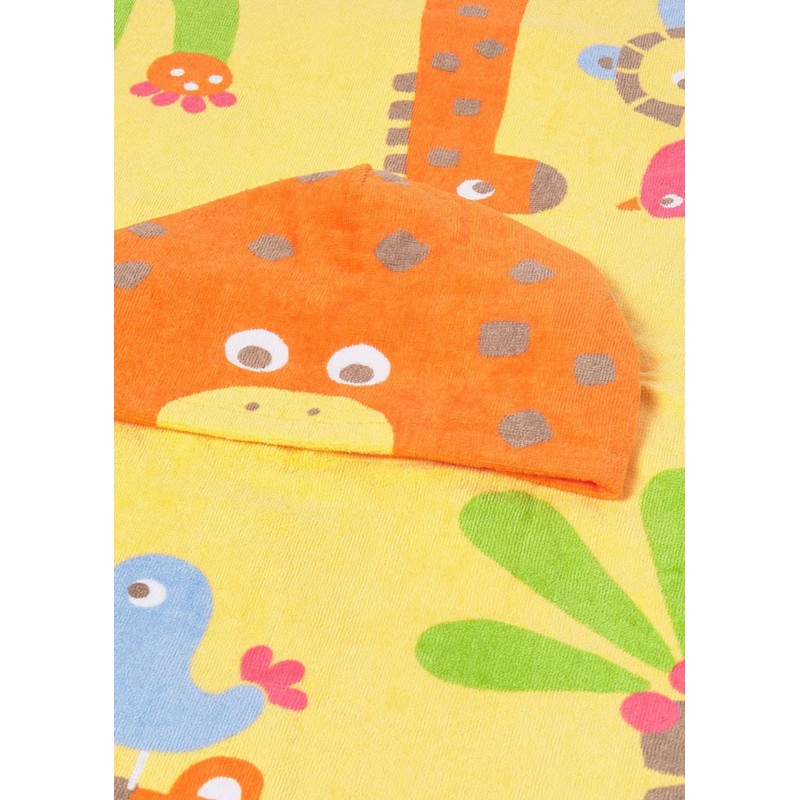 Mayoral Better Cotton Πόντσο Παραλίας Με Κουκούλα Για 0-18 Μηνών Μουσταρδί 26-09113-070